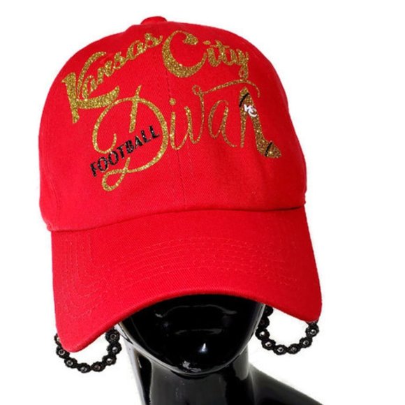 Kansas City Football Diva Loose Fit Hi-low Raw edge Bottom Hem Tee. - Picture 6 of 7